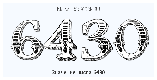 Расшифровка значения числа 6430 по цифрам в нумерологии