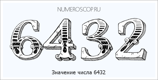 Расшифровка значения числа 6432 по цифрам в нумерологии
