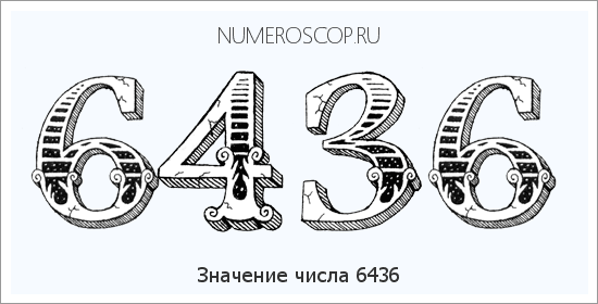 Расшифровка значения числа 6436 по цифрам в нумерологии