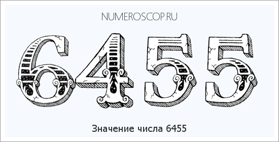 Расшифровка значения числа 6455 по цифрам в нумерологии