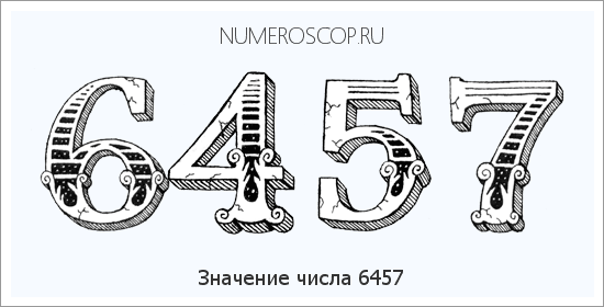 Расшифровка значения числа 6457 по цифрам в нумерологии