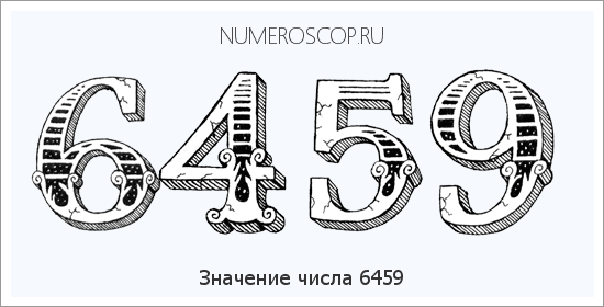 Расшифровка значения числа 6459 по цифрам в нумерологии