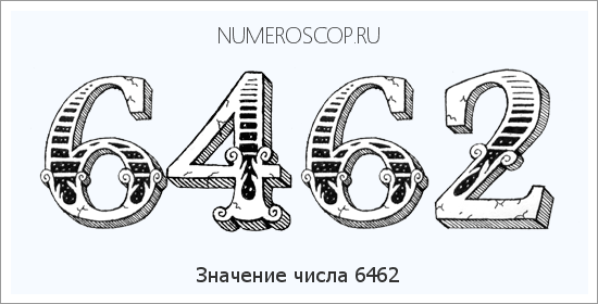 Расшифровка значения числа 6462 по цифрам в нумерологии