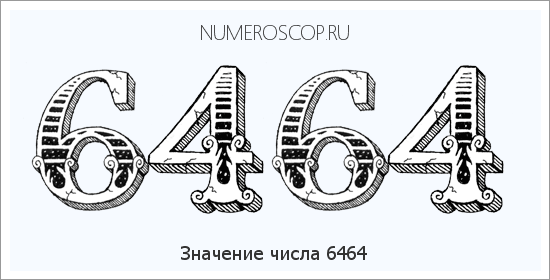 Расшифровка значения числа 6464 по цифрам в нумерологии
