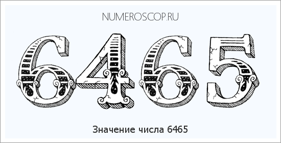 Расшифровка значения числа 6465 по цифрам в нумерологии