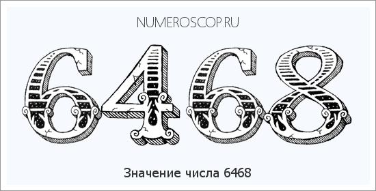 Расшифровка значения числа 6468 по цифрам в нумерологии