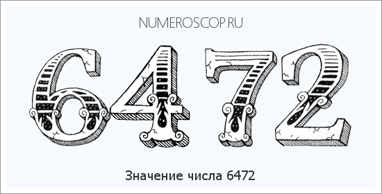 Расшифровка значения числа 6472 по цифрам в нумерологии