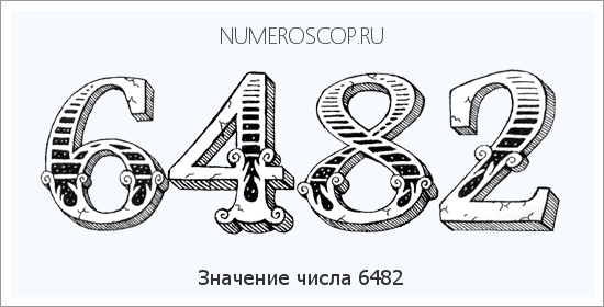 Расшифровка значения числа 6482 по цифрам в нумерологии