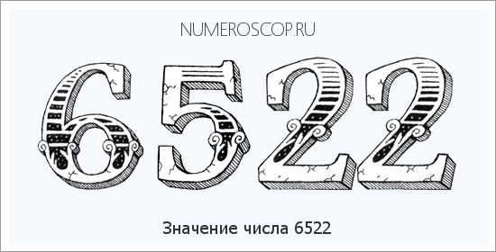 Расшифровка значения числа 6522 по цифрам в нумерологии