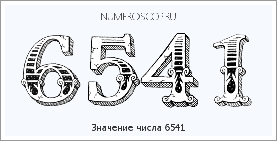 Расшифровка значения числа 6541 по цифрам в нумерологии