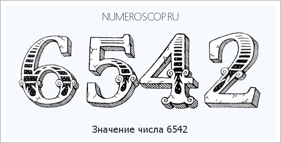 Расшифровка значения числа 6542 по цифрам в нумерологии
