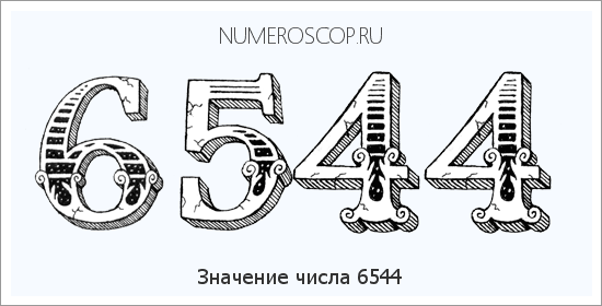 Расшифровка значения числа 6544 по цифрам в нумерологии
