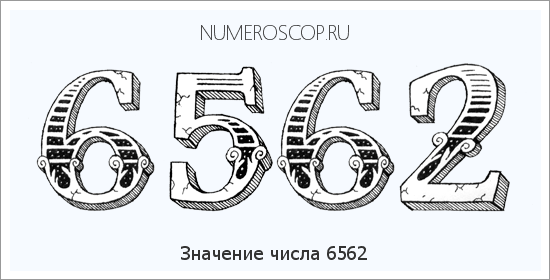 Расшифровка значения числа 6562 по цифрам в нумерологии