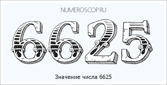 Расшифровка значения числа 6625 по цифрам в нумерологии