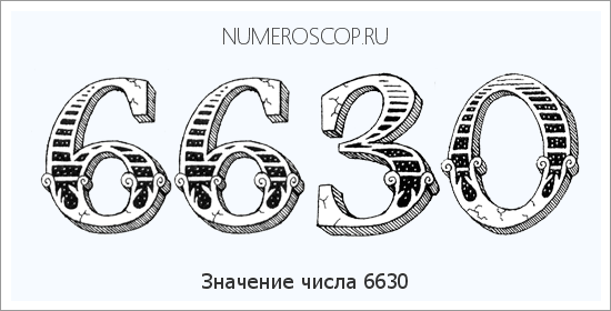 Расшифровка значения числа 6630 по цифрам в нумерологии