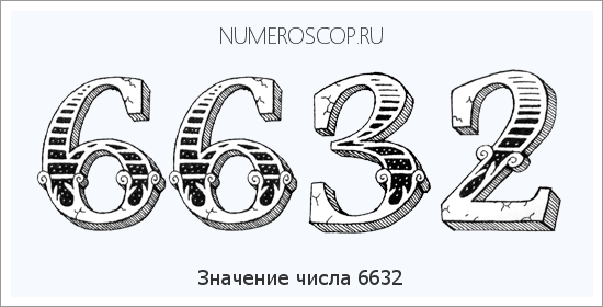 Расшифровка значения числа 6632 по цифрам в нумерологии