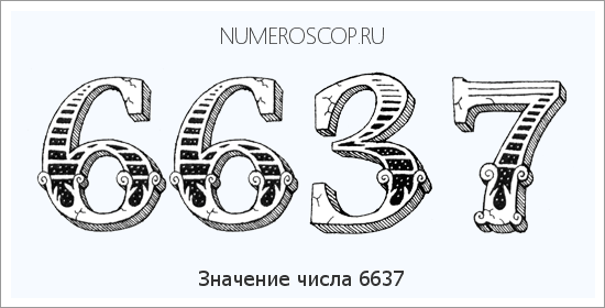 Расшифровка значения числа 6637 по цифрам в нумерологии