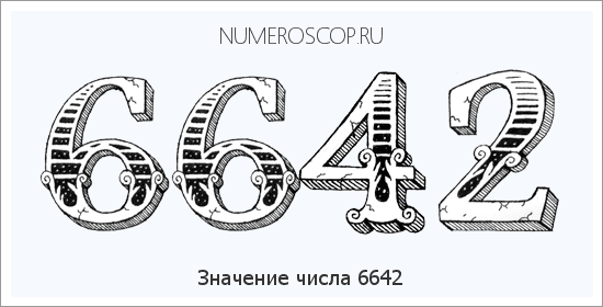 Расшифровка значения числа 6642 по цифрам в нумерологии