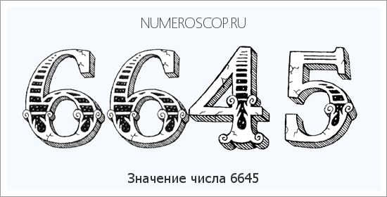 Расшифровка значения числа 6645 по цифрам в нумерологии