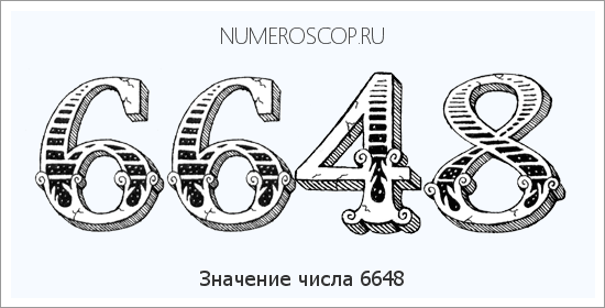 Расшифровка значения числа 6648 по цифрам в нумерологии