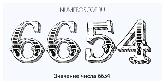 Расшифровка значения числа 6654 по цифрам в нумерологии