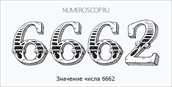 Расшифровка значения числа 6662 по цифрам в нумерологии