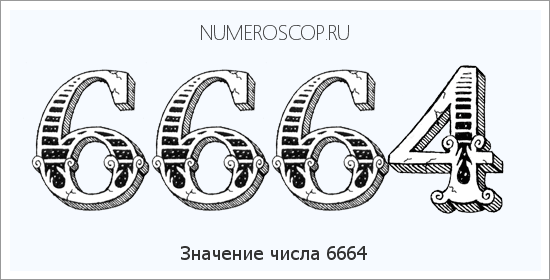 Расшифровка значения числа 6664 по цифрам в нумерологии