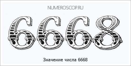 Расшифровка значения числа 6668 по цифрам в нумерологии
