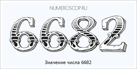 Расшифровка значения числа 6682 по цифрам в нумерологии