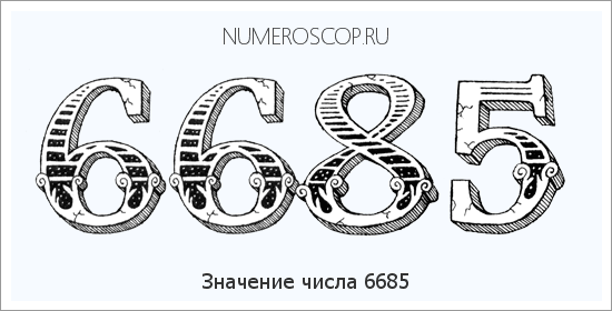 Расшифровка значения числа 6685 по цифрам в нумерологии