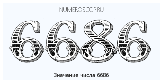 Расшифровка значения числа 6686 по цифрам в нумерологии