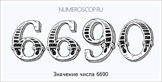 Расшифровка значения числа 6690 по цифрам в нумерологии