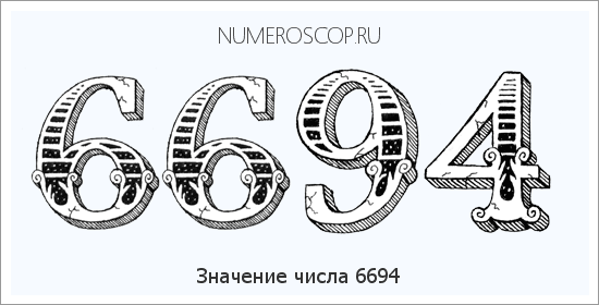 Расшифровка значения числа 6694 по цифрам в нумерологии