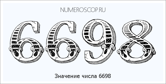 Расшифровка значения числа 6698 по цифрам в нумерологии