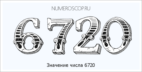 Расшифровка значения числа 6720 по цифрам в нумерологии