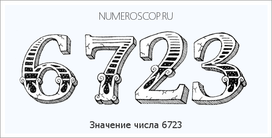 Расшифровка значения числа 6723 по цифрам в нумерологии