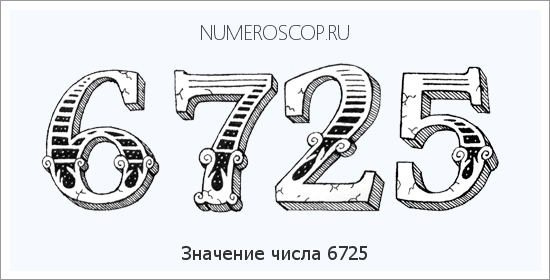 Расшифровка значения числа 6725 по цифрам в нумерологии