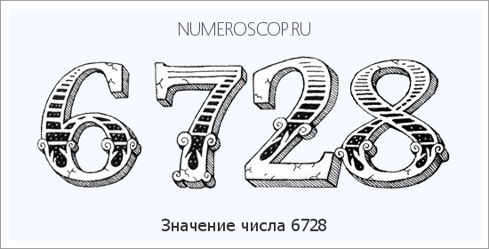 Расшифровка значения числа 6728 по цифрам в нумерологии