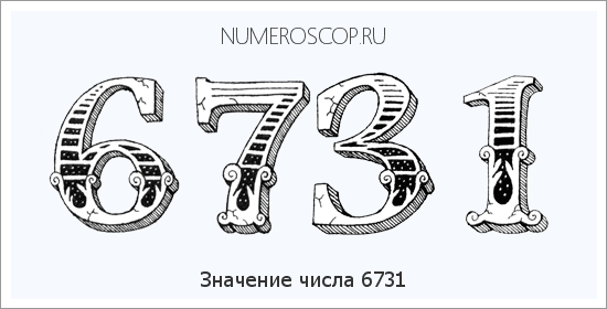 Расшифровка значения числа 6731 по цифрам в нумерологии