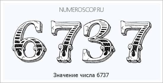 Расшифровка значения числа 6737 по цифрам в нумерологии
