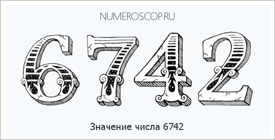 Расшифровка значения числа 6742 по цифрам в нумерологии