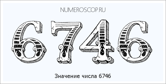 Расшифровка значения числа 6746 по цифрам в нумерологии