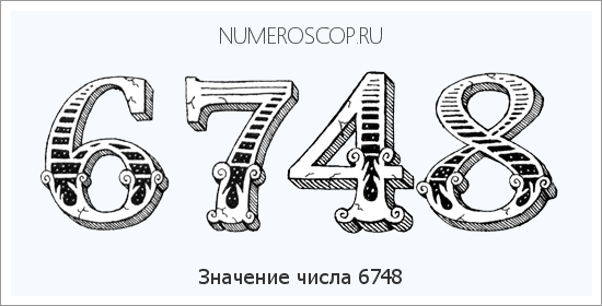 Расшифровка значения числа 6748 по цифрам в нумерологии