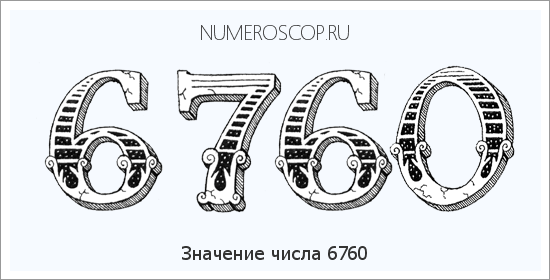 Расшифровка значения числа 6760 по цифрам в нумерологии