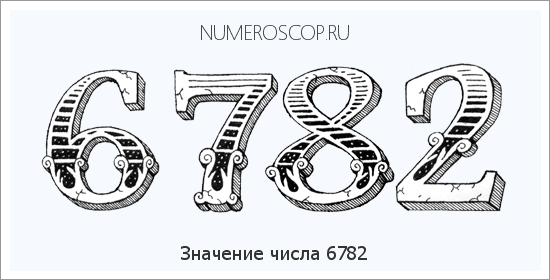 Расшифровка значения числа 6782 по цифрам в нумерологии