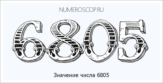 Расшифровка значения числа 6805 по цифрам в нумерологии