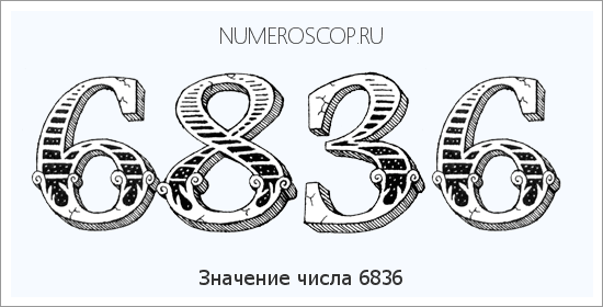 Расшифровка значения числа 6836 по цифрам в нумерологии
