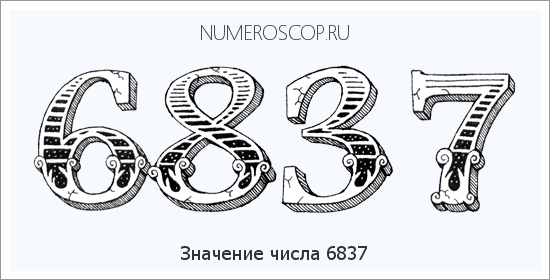 Расшифровка значения числа 6837 по цифрам в нумерологии