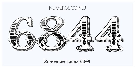 Расшифровка значения числа 6844 по цифрам в нумерологии