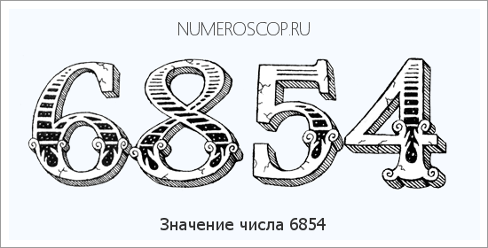 Расшифровка значения числа 6854 по цифрам в нумерологии